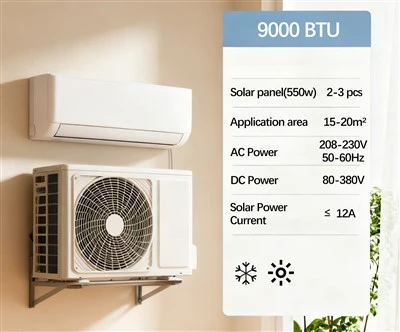 Uy uchun 9000tu quyosh energiyasi konditsioneri